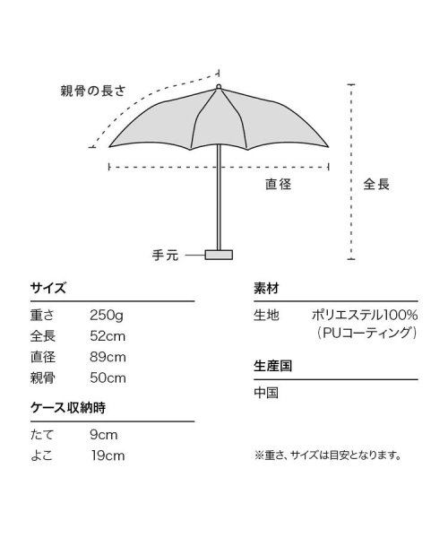 Wpc．(Wpc．)/【Wpc.公式】日傘 サンリオキャラクターズ 遮光ハート ミニ 50cm 完全遮光 UVカット100％ 遮熱 晴雨兼用 レディース 折り畳み傘/img10