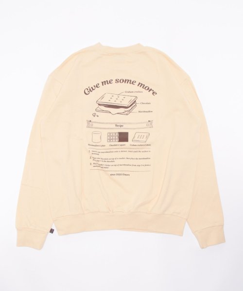 S'more(スモア)/【 S'more 】COTTON CREW NECK BIG SWEAT － S'more recipe/img40