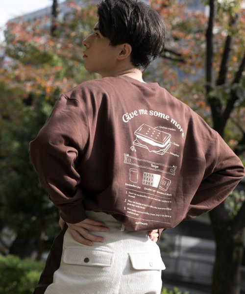 S'more(スモア)/【 S'more 】COTTON CREW NECK BIG SWEAT － S'more recipe/img42