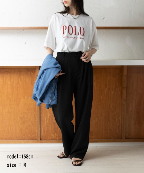 POLO BCS(ポロ　ビーシーエス)/◎別注コラボアイテム◎【POLO BCS / ポロ・ビーシーエス】USコットン オーバーサイズ POLO ロゴプリントT ユニセックス 半袖 クルーネック/img39