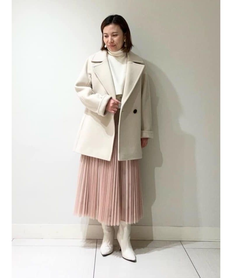 リーラ エアリーウールショートコート(505664584)｜阪急百貨店公式通販