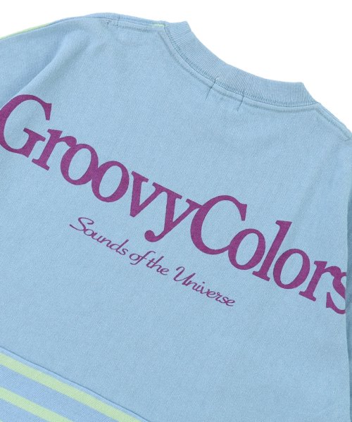 GROOVY COLORS(グルービーカラーズ)/ボーダー切り替え WIDEシルエット Tシャツ/img08
