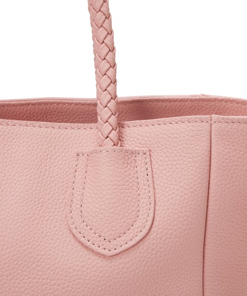 【TREASURE TOPKAPI】シュリンクレザー メッシュハンドル ショルダー付き ミニ トート バッグ 