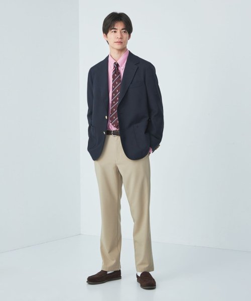 TW トロピカル 無地 ネイビー 3B ブレザー ジャケット -防シワ- テーラードジャケット H1628913151 (12513円)