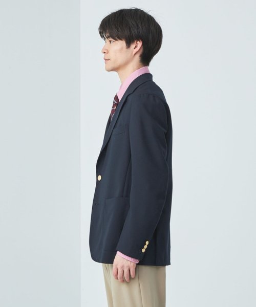 TW トロピカル 無地 ネイビー 3B ブレザー ジャケット -防シワ- テーラードジャケット H1628913151 (12513円)