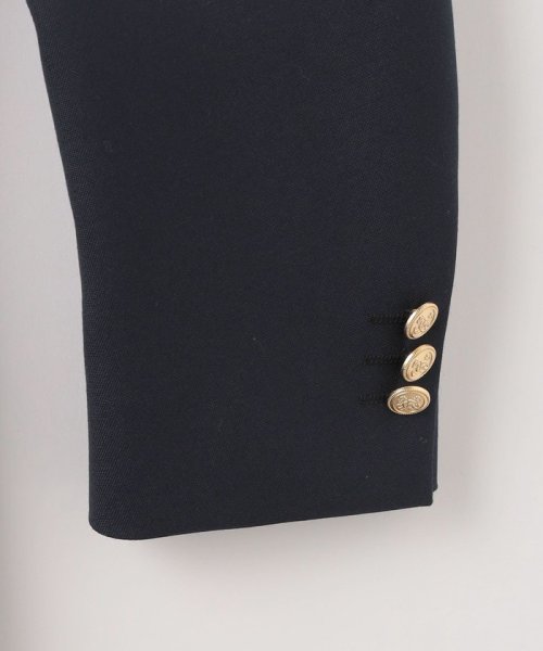 TW トロピカル 無地 ネイビー 3B ブレザー ジャケット -防シワ- テーラードジャケット H1628913151 (12513円)