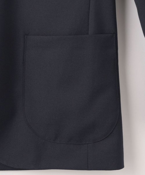 TW トロピカル 無地 ネイビー 3B ブレザー ジャケット -防シワ- テーラードジャケット H1628913151 (12513円)