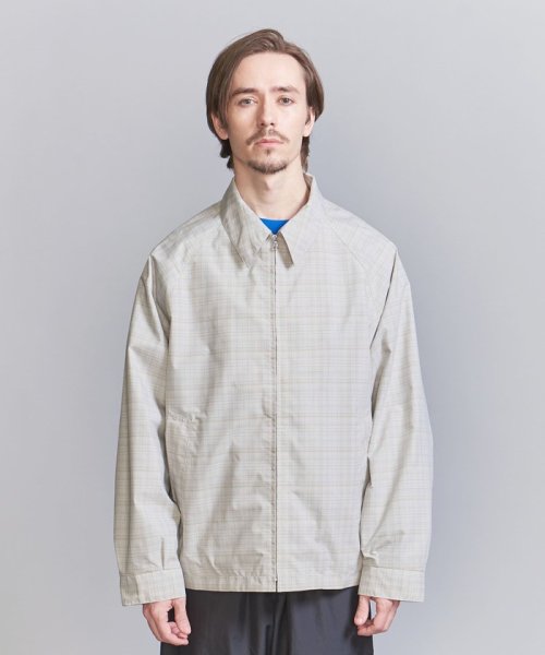 アブストラクト チェック ジップ ブルゾン B90 W62 H86