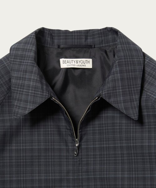 アブストラクト チェック ジップ ブルゾン B90 W62 H86