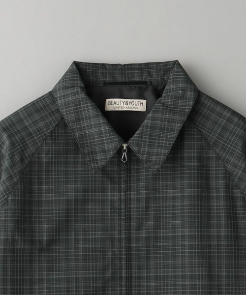 アブストラクト チェック ジップ ブルゾン B90 W62 H86