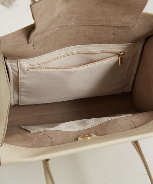 【VERY掲載】Cuddly/レザーオープントート(L) 24SS バッグ トートバッグ P1949212616(14850円)