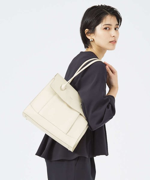 【VERY掲載】Cuddly/レザーオープントート(L) 24SS バッグ トートバッグ P1949212616(14850円)