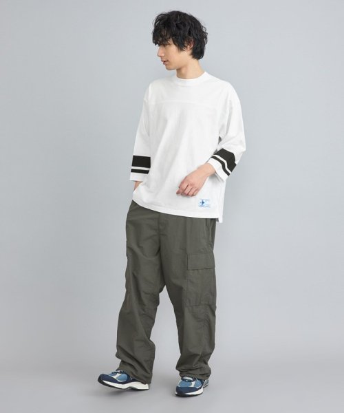 coen(coen)/USAコットンフットボール7分袖Tシャツ/img12