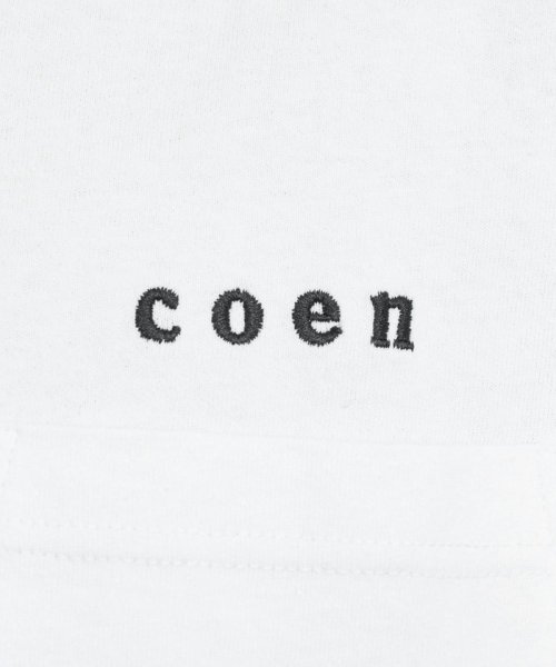 coen(coen)/USAコットンコーエンロゴ刺繍Tシャツ/img34