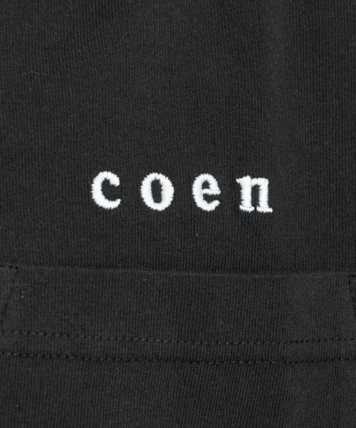 coen(coen)/USAコットンコーエンロゴ刺繍Tシャツ/img35