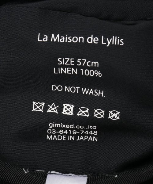 NOBLE(ノーブル)/【LA MAISON DE LYLLIS】LINEN POT HAT/img08