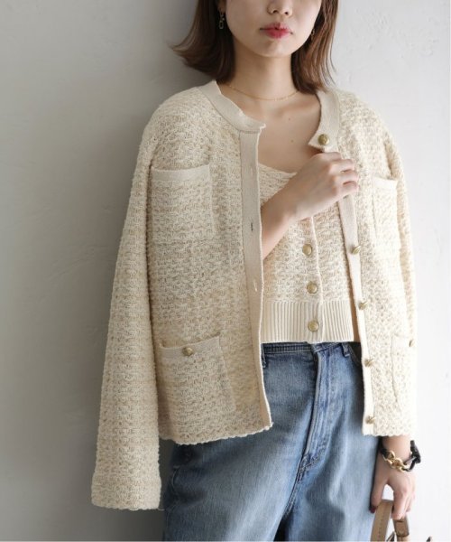 【セットアップ対応商品】ニットツィードジャケット 身長