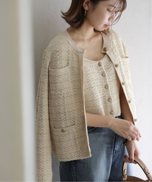 【セットアップ対応商品】ニットツィードジャケット 身長