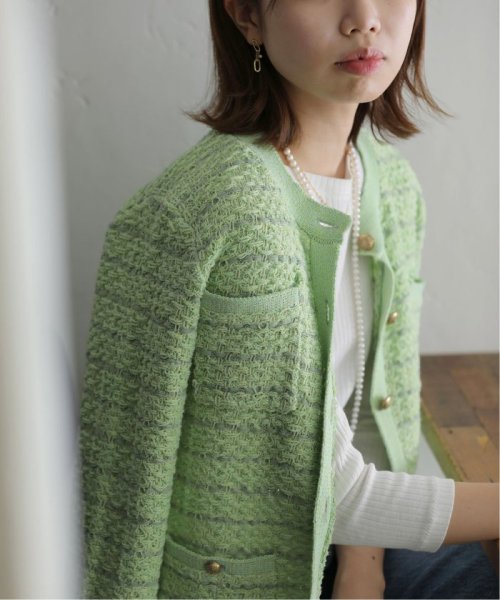 【セットアップ対応商品】ニットツィードジャケット 身長