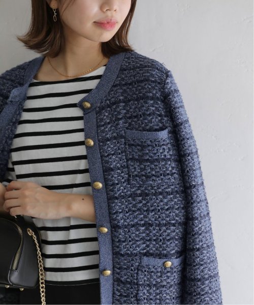 【セットアップ対応商品】ニットツィードジャケット 身長