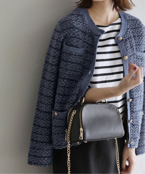 【セットアップ対応商品】ニットツィードジャケット 身長