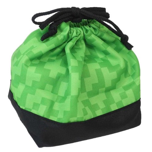 マインクラフト ランチ巾着 マチ付き巾着 低学年 グリーン 新入学 Minecraft ニシオ 新学期準備雑貨 ゲームキャラクター グッズ 人気・おすすめ｜使いやすい・旅行におすすめ 品質保証 全国発送 正規品・日本国内発送・安心保証付き