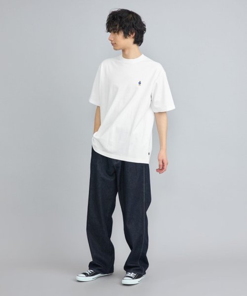 coen(coen)/USAコットンワンポイントベア刺繍Tシャツ/img03