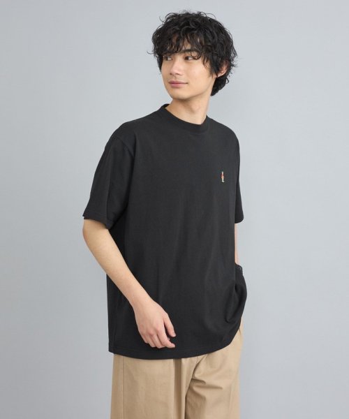 coen(coen)/USAコットンワンポイントベア刺繍Tシャツ/img10