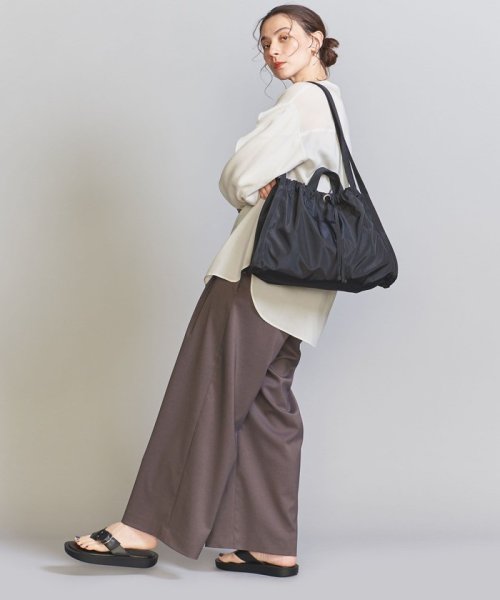 ＜HVISK＞シャイニー TWILL ショルダーバッグ －2WAY－ 【blancle/ ブランクレ】S.LETHER 2WAY GATHER MINI BAG O1480376963(11440円)