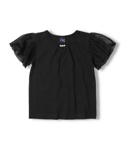 Crescent(クレセント)/【子供服】 crescent (クレセント) 袖チュール半袖Tシャツ 80cm～140cm N42814/img01