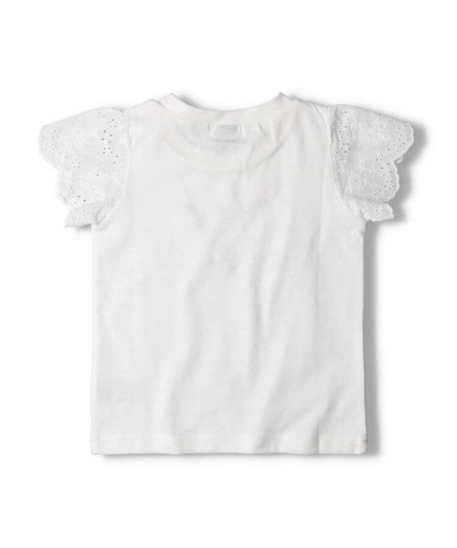 Crescent(クレセント)/【子供服】 crescent (クレセント) 刺繍入り袖レース半袖Tシャツ 80cm～140cm N42815/img02