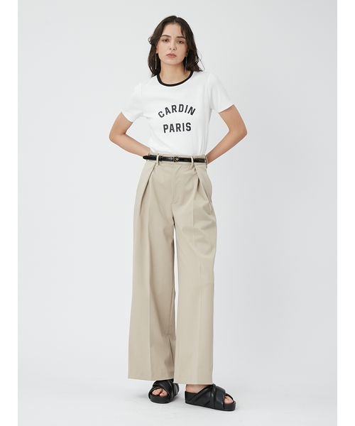 【pierre cardin】タックワイドチノパンツ cardin 予めご了承ください