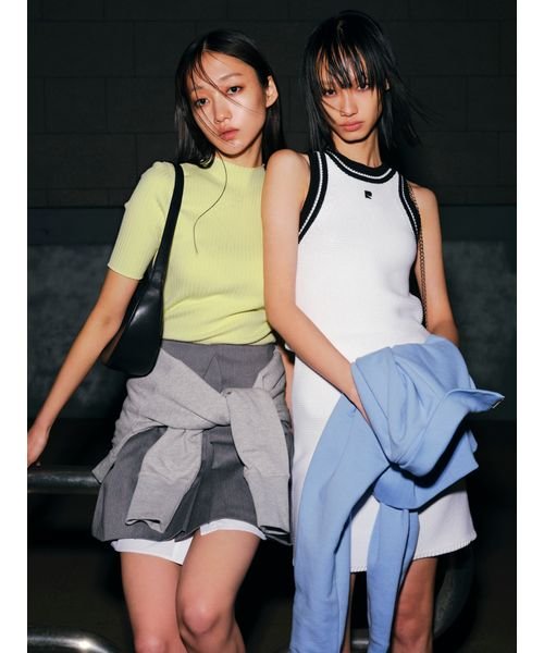 FRAY I.D(フレイ アイディー)/【pierre cardin】ガーターニットミニワンピース/img02