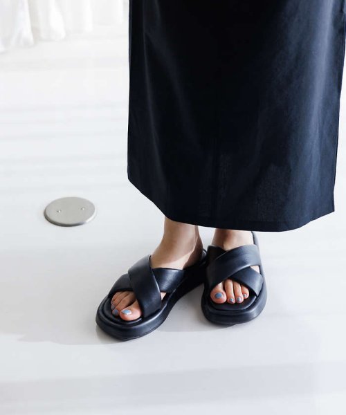 【VINILO/ヴィニーロ】厚底クロスサンダル VINILO/ヴィニーロ あらかじめご了承ください