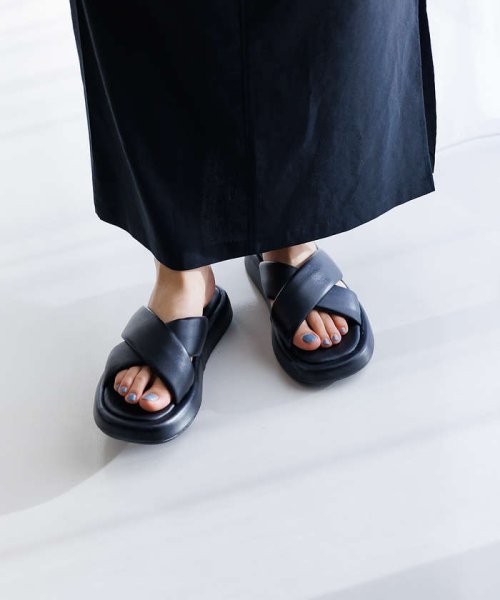 【VINILO/ヴィニーロ】厚底クロスサンダル VINILO/ヴィニーロ あらかじめご了承ください