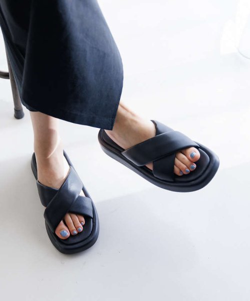 【VINILO/ヴィニーロ】厚底クロスサンダル VINILO/ヴィニーロ あらかじめご了承ください