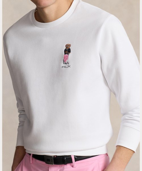 （RLX）Polo ベア ダブルニット スウェットシャツ Cotton TM 98％ ポリウレタン 2％