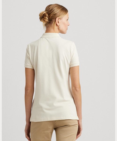 プリント ピケ ポロシャツ 