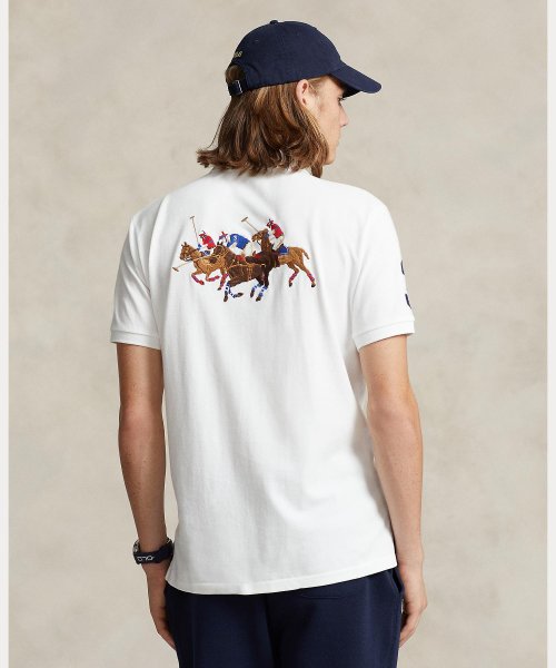 POLO RALPH LAUREN(POLO RALPH LAUREN)/カスタム スリム トリプルポニー メッシュ ポロシャツ/img03