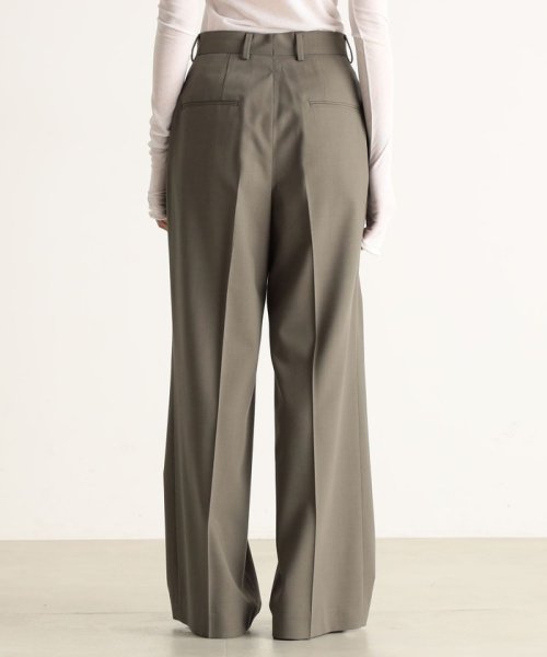 トロピカルウール 2タックワイドスラックス 