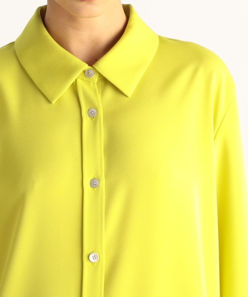 バックサテンジョーゼット シャツワンピース バックサテンジョーゼット シャツワンピース AA1558720074(12012円)