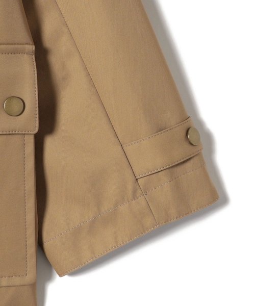 Primary Navy Label:〈手洗い可能〉ボンディング ステンカラー コート Primary Navy Label