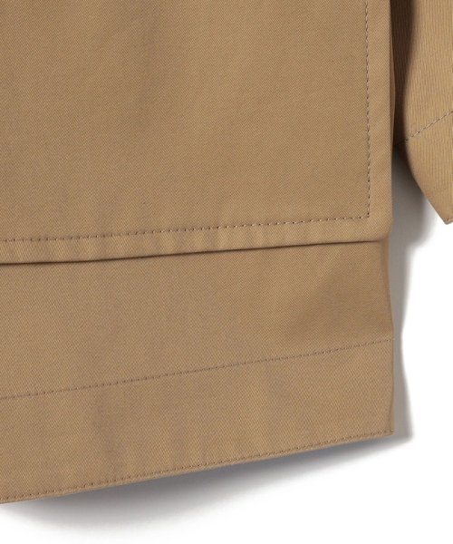 Primary Navy Label:〈手洗い可能〉ボンディング ステンカラー コート Primary Navy Label