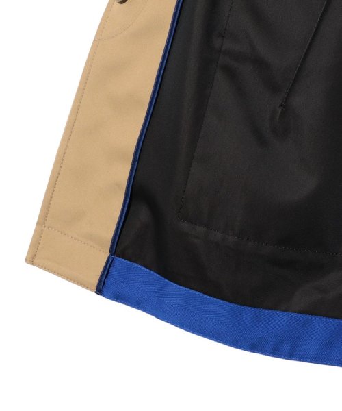 Primary Navy Label:〈手洗い可能〉ボンディング ステンカラー コート Primary Navy Label