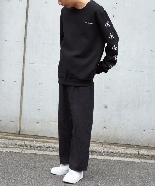 Calvin Klein(カルバンクライン)/【Calvin Klein / カルバンクライン】BLACK LOGO SWEAT 40DC435 ロゴ スウェット トレーナー ロンT/img02