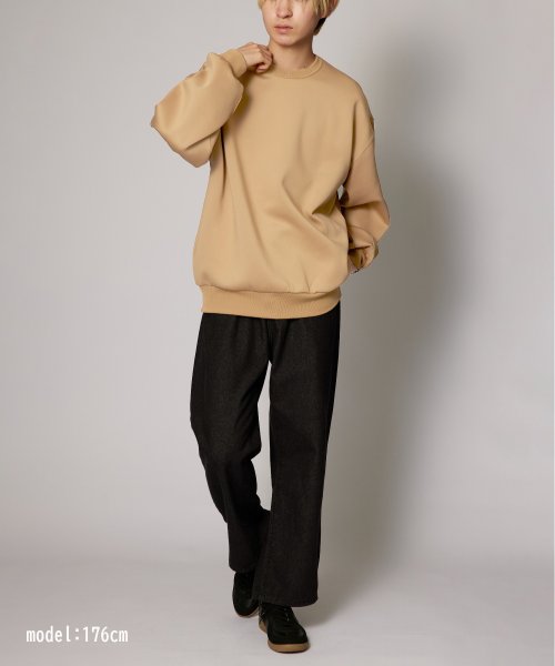 MAISON CLUB(MAISON CLUB)/【MAISON CLUB】ESSENTIALS Super smooth cardboard sweater ダンボールスウェット トレーナー スウェット 長袖/img35