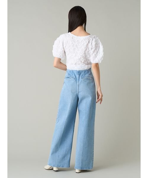 ハイウエストワイドデニムパンツ 予めご了承ください