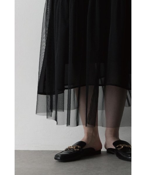 チュールレイヤードワンピース 