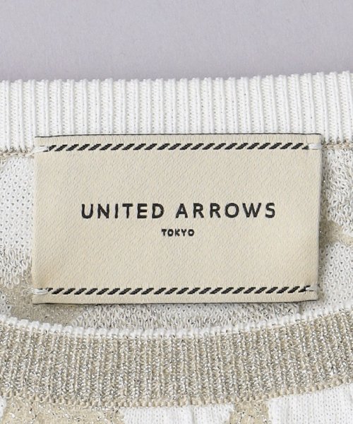 UNITED ARROWS(ユナイテッドアローズ)/メタリック ジャカード クルーネックニット/img18