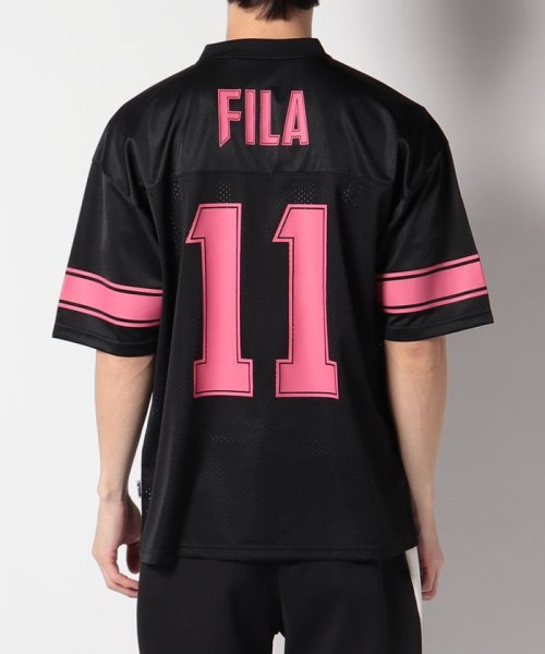 FILA（Casual Men）(フィラ（カジュアル　メンズ）)/【カジュアルウェア】 トリコットジャージ/メッシュ 切替フットボールシャツ メンズ/img03